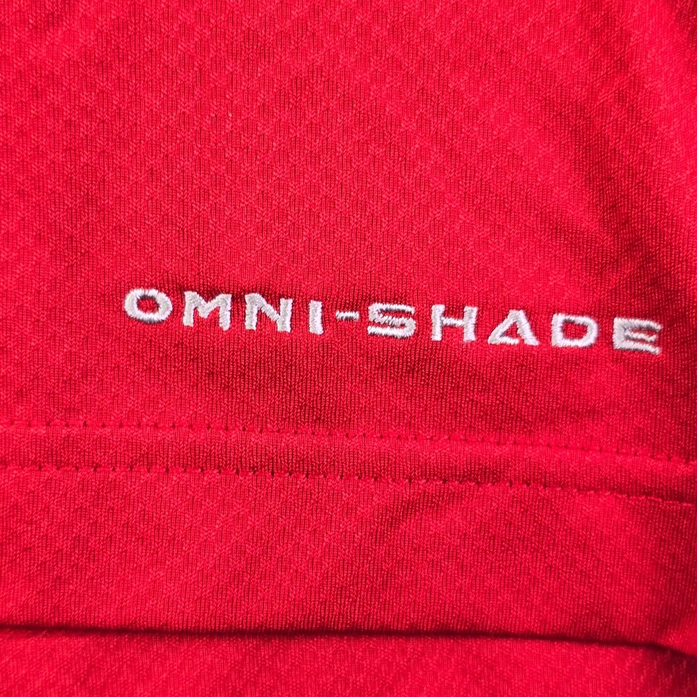 Oklahoma Sooners OU Polo Shirt Mens Large Red Columbia PFG NCAA College Football - Picture 6 of 14